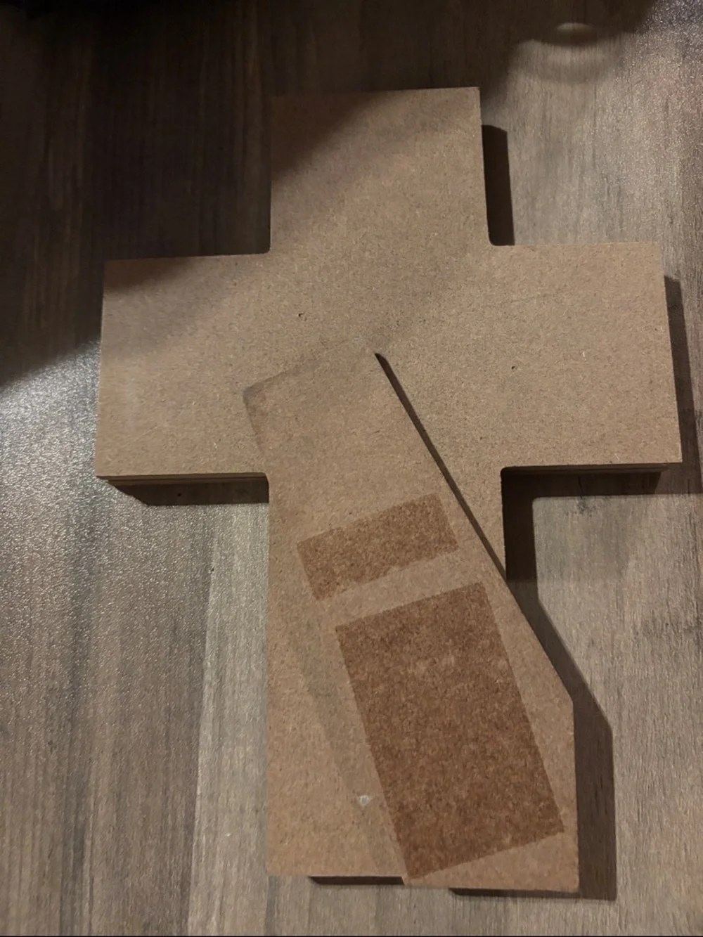 We Are Truly Blessed White Wood Cross Wall Decor